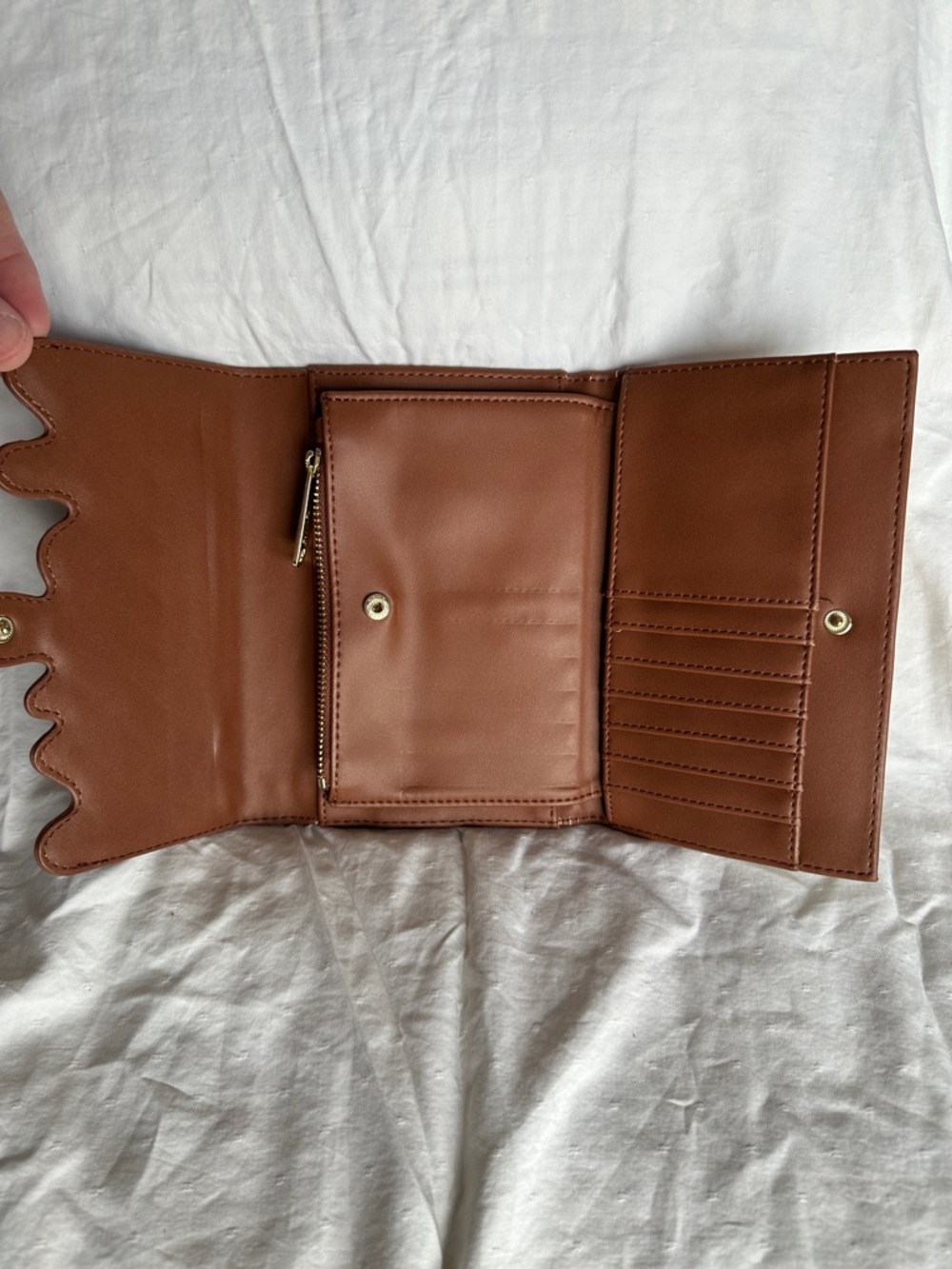 Loungefly White Ice Cream Print Wallet with Brown Trim - Picture 5 of 5